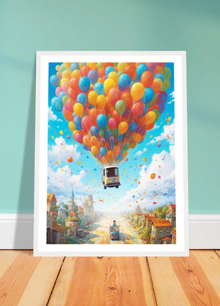 Balloon ride kids poster