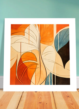 Abstract fall leaves - Fall poster