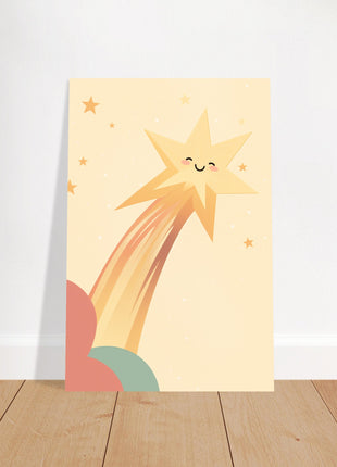 Twinkle shooting star - Childrens room poster