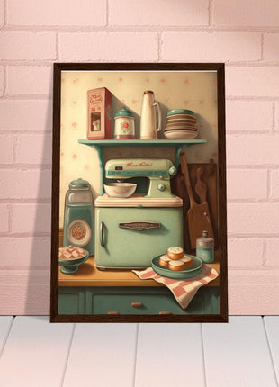 Vintage kitchen poster