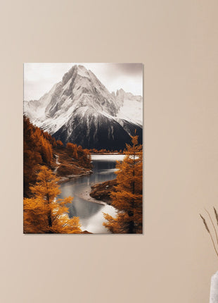 Herfst berglandschap poster