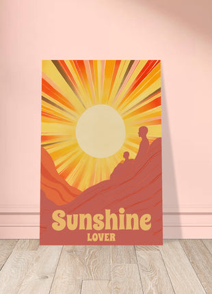 Sunshine lover retro poster