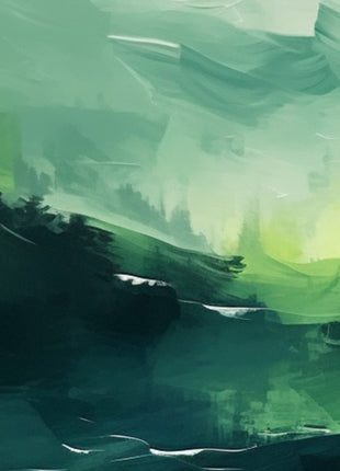 Abstract green painted landscape (part 1 of 3)