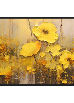 Yellow flowers poster