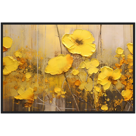 Yellow flowers poster