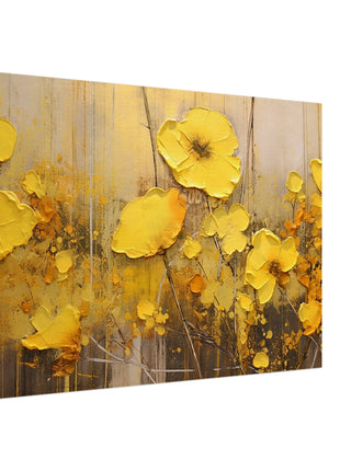 Yellow flowers poster - Canvas