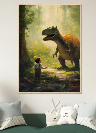 Dino- und Kinderplakat