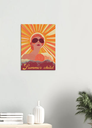 Summer child retro poster