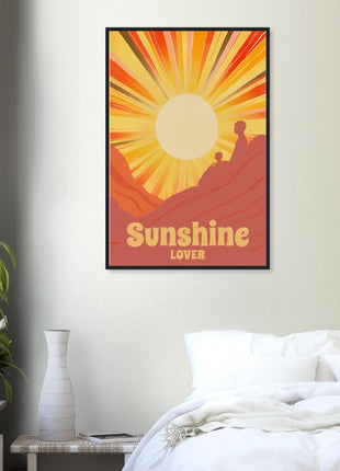 Sunshine lover retro poster