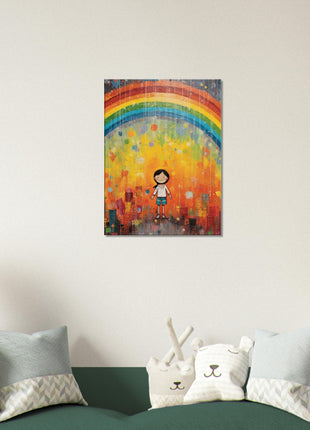 Regenboog kinderposter