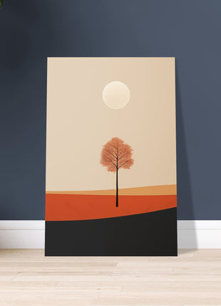 Herfstzon landschap poster